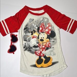 Disney Parks Minnie Mouse Shirt & Sunglasses